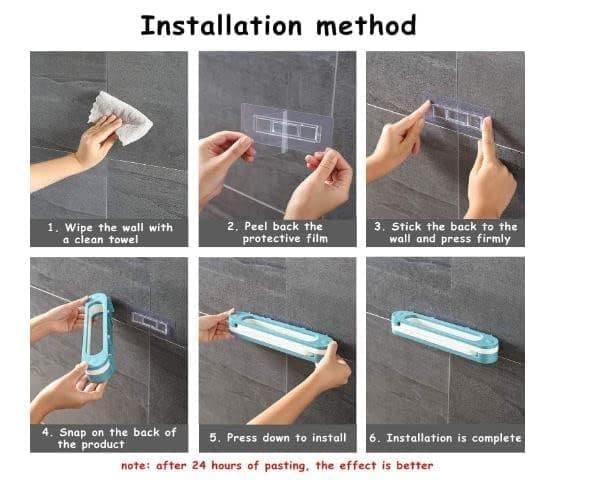Wall Mounted Shoe & Bathroom Towel Organizer Rack.