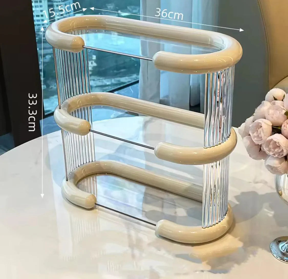 Multipurpose Storage Rack for Bathroom, Vanity, and Kitchen – Cosmetic and Organizer Shelf.