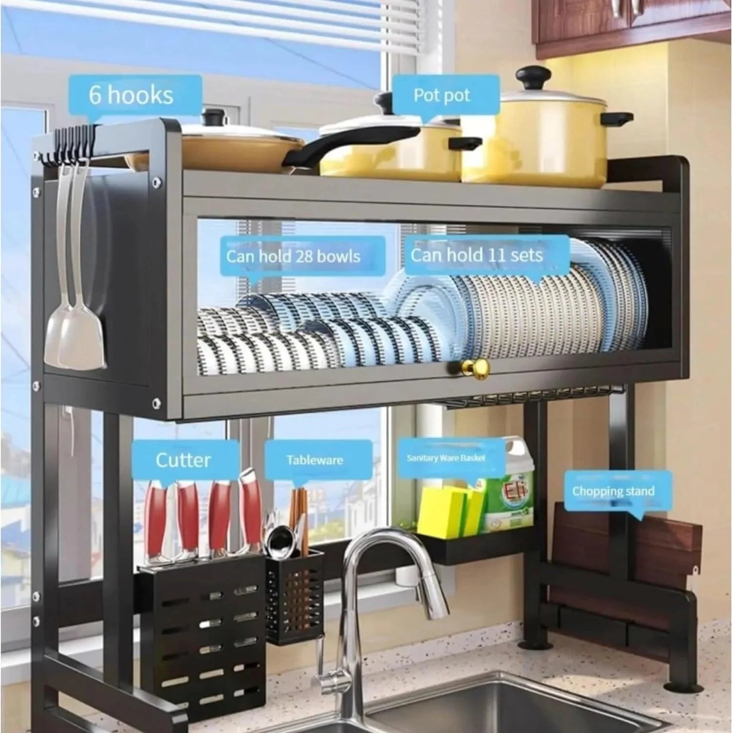 Over The Sink Cabinet Rack.