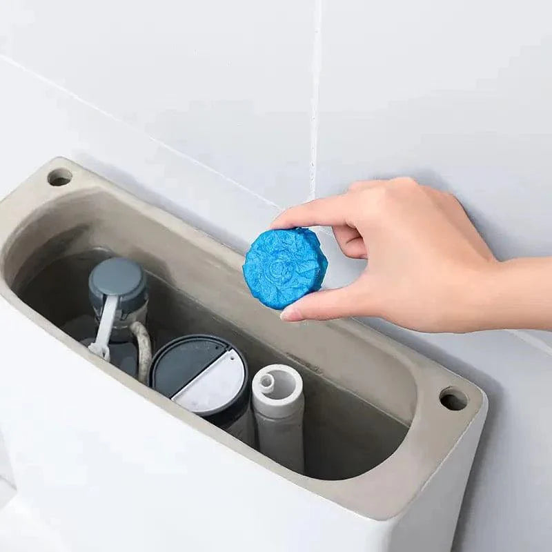 10pcs Blue Bubble Toilet Cleaner.
