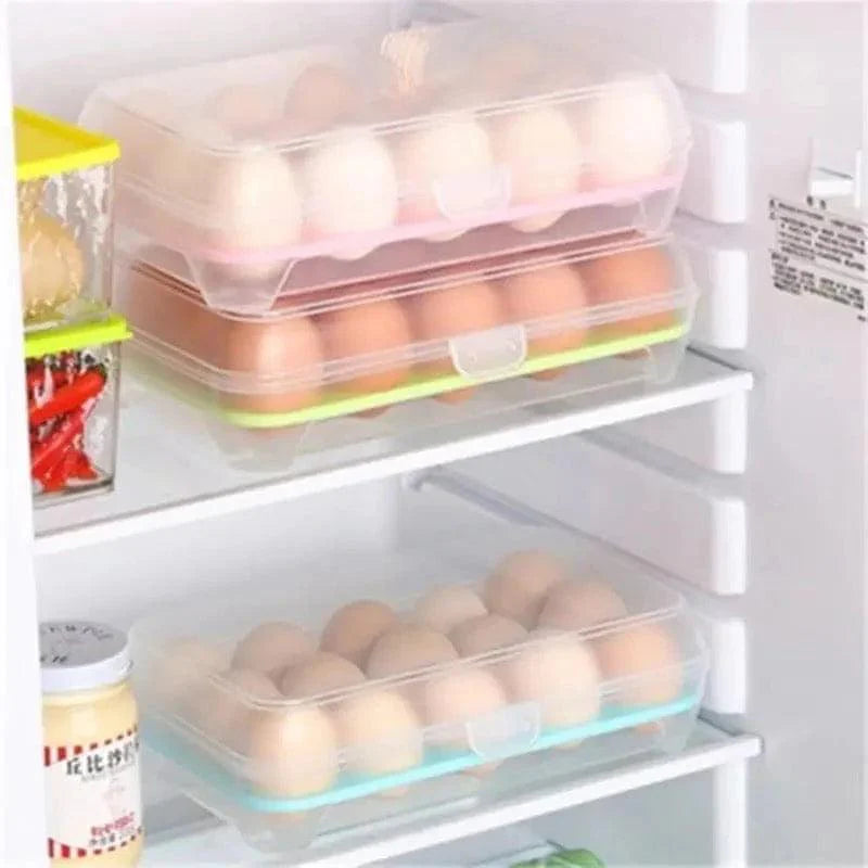 Transparent 15 Grid Egg Storage Box.