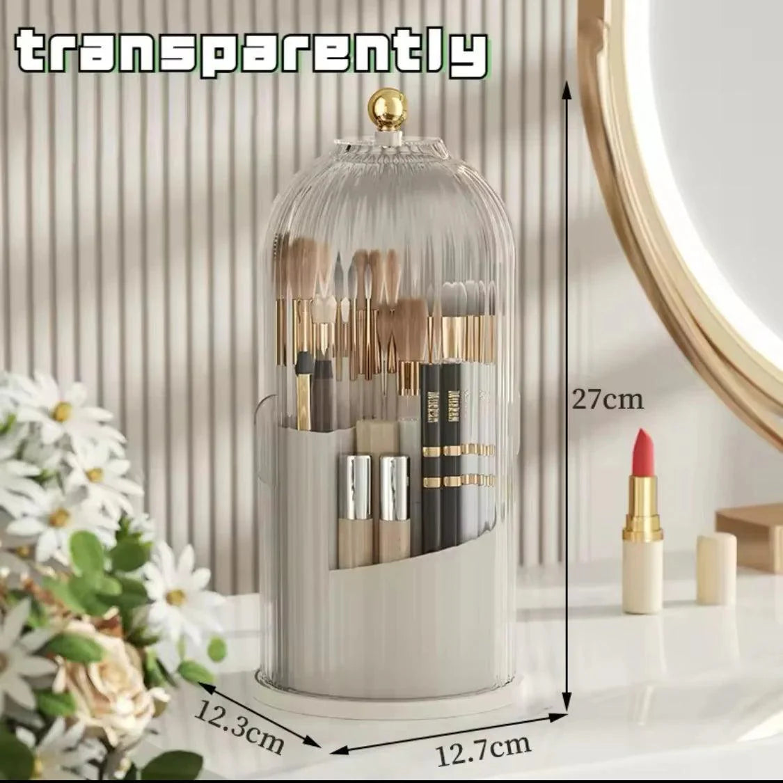 Acrylic Makeup Brush Holder.