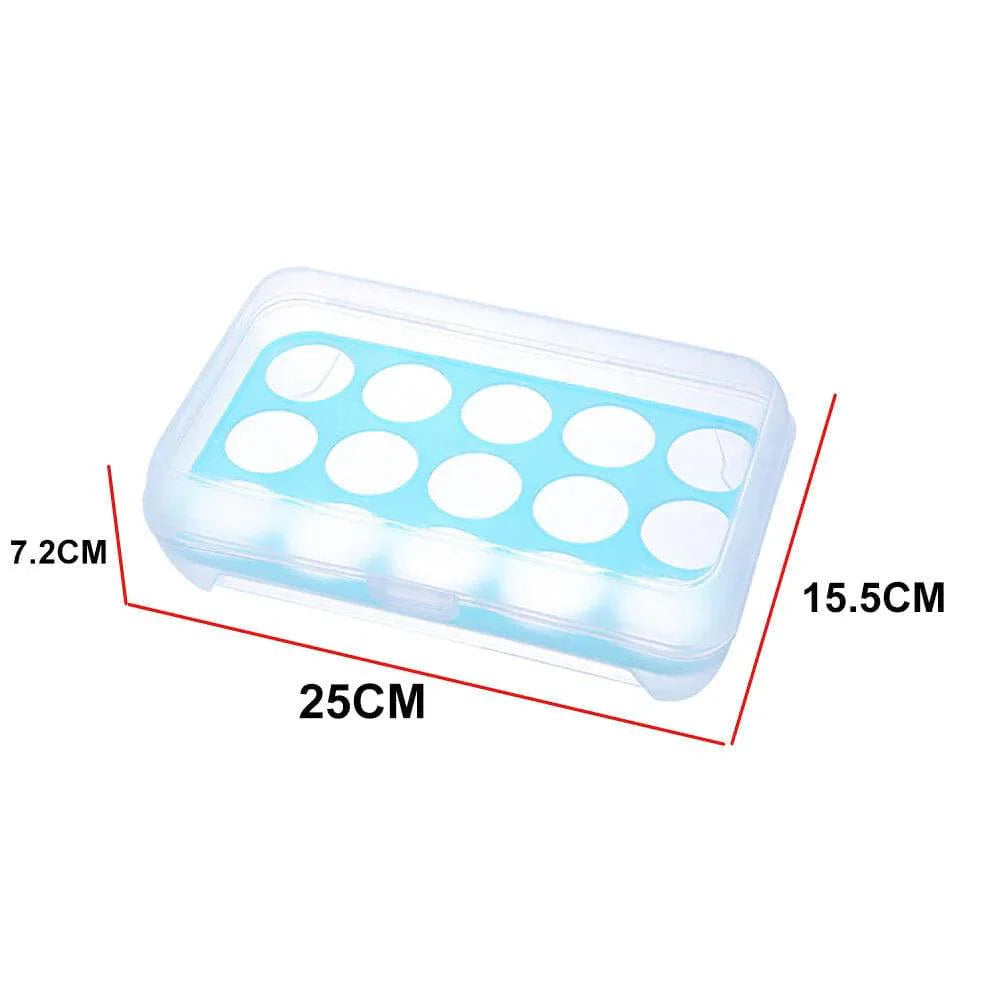 Transparent 15 Grid Egg Storage Box.