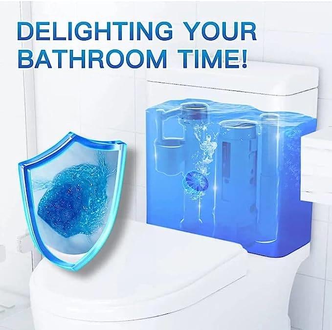 10pcs Blue Bubble Toilet Cleaner.