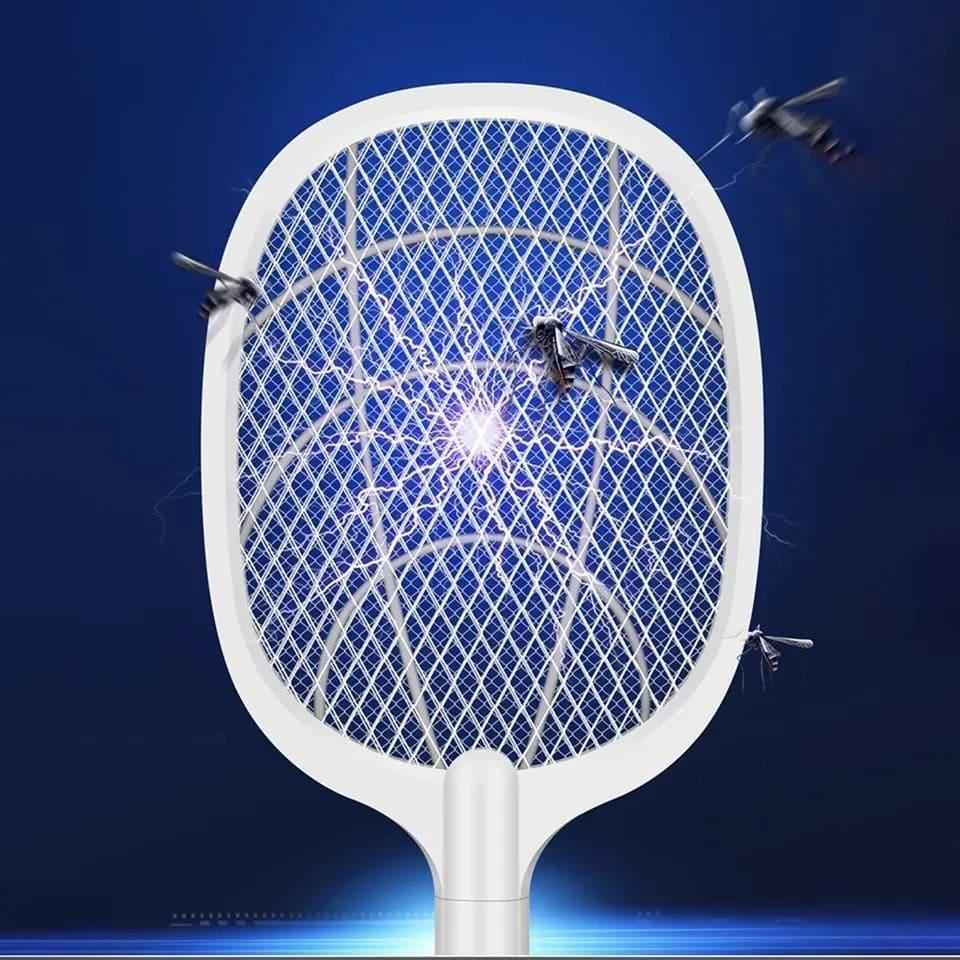 2 in 1 Electric Rechargeable Mosquito Killer Racket Lamp.
