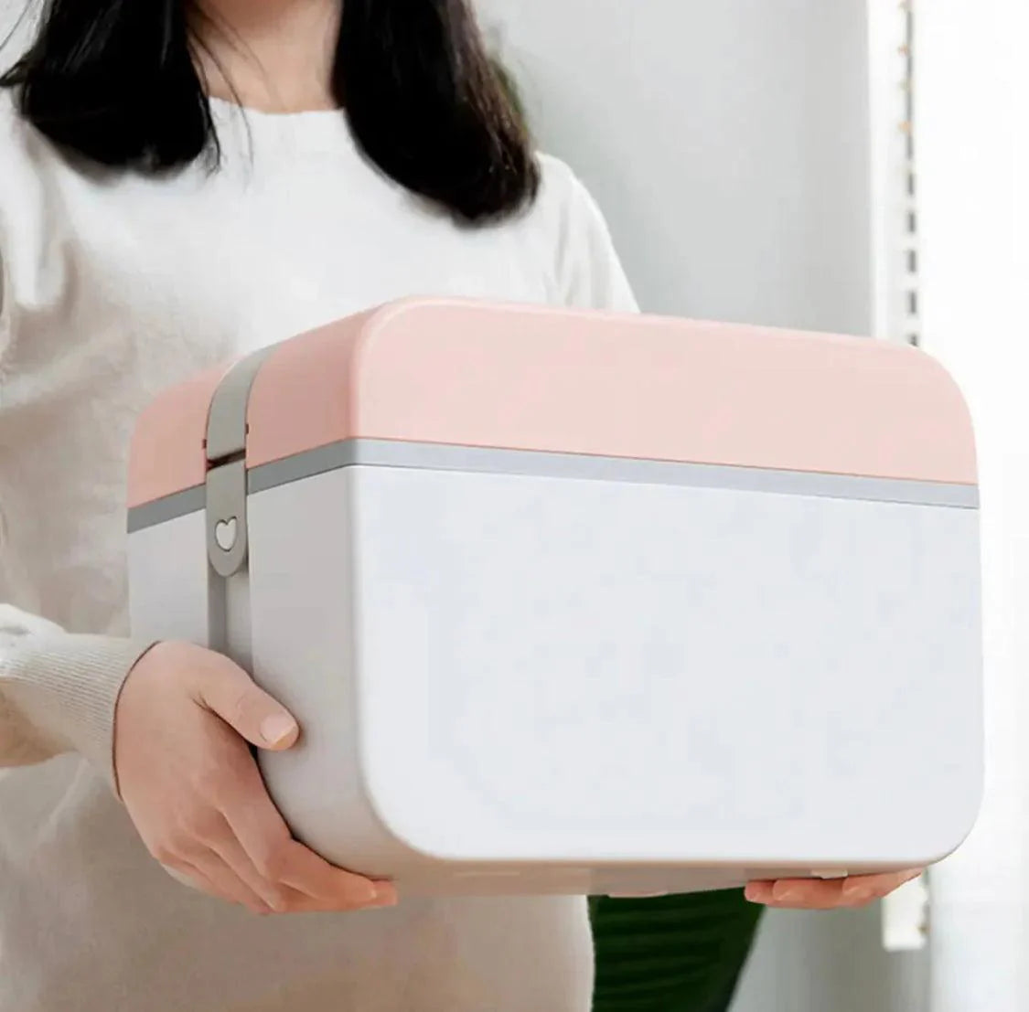 Two-Layer Large Medicine Organizer, Multi-Tier First Aid Storage Box, Portable Travel Medical Case.