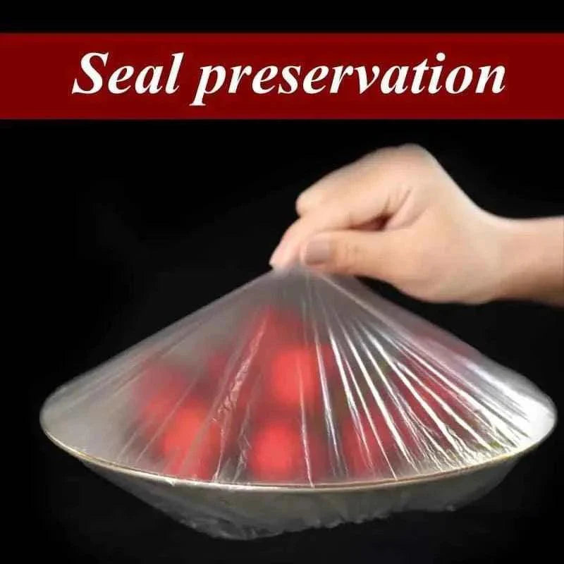100-Pack of Stretchable Plastic Bowl Covers.