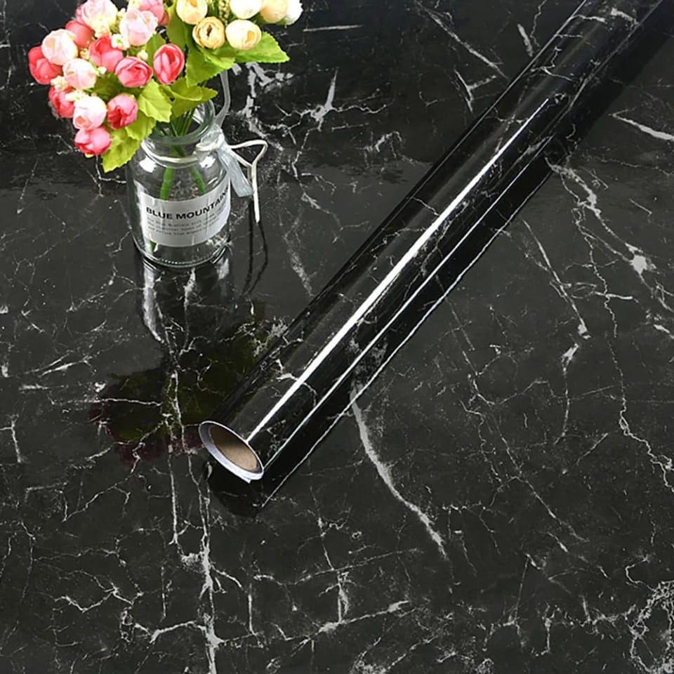 Self-Adhesive Marble-Style Wallpapers, Countertop Stickers for Kitchen Cabinets, and Furniture Decorative Marble Stickers.