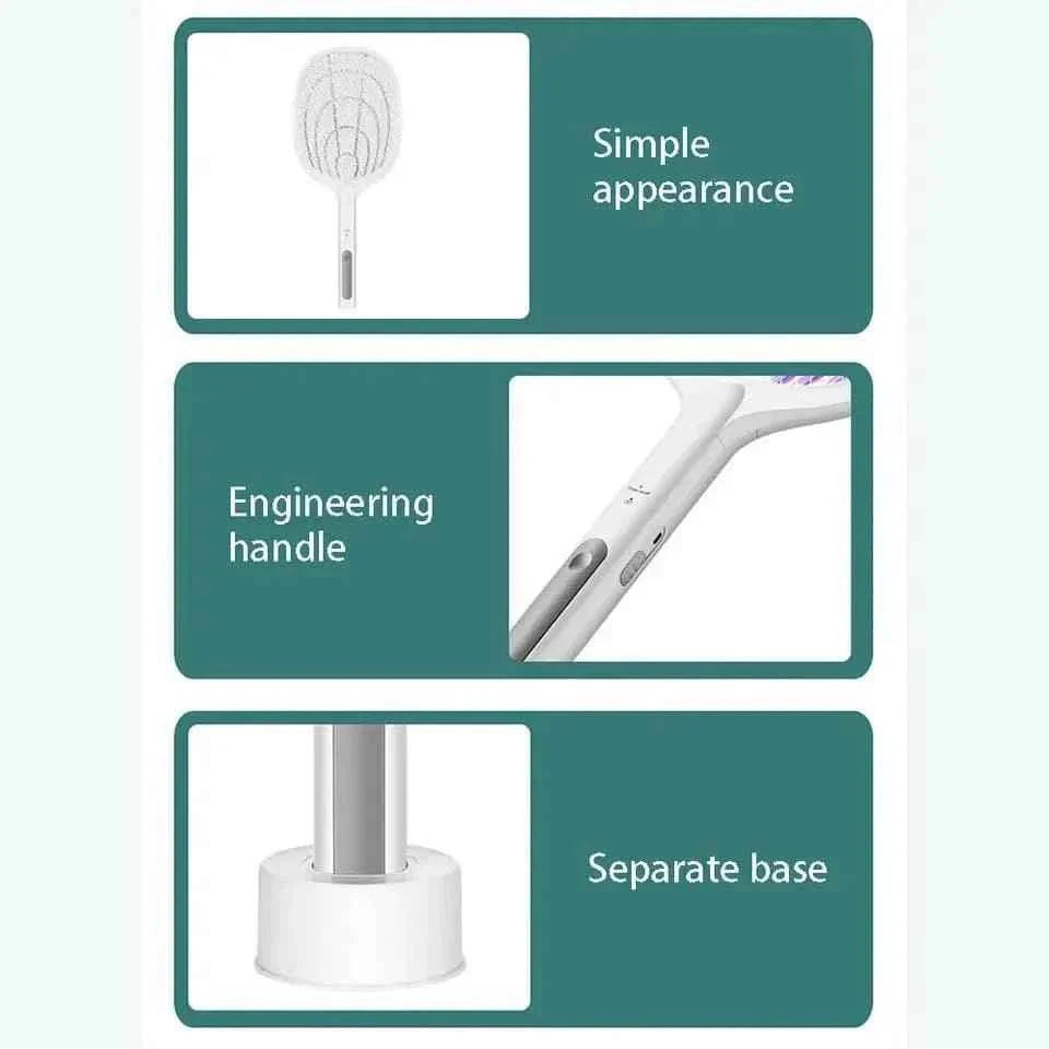 2 in 1 Electric Rechargeable Mosquito Killer Racket Lamp.