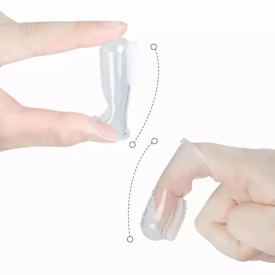 Baby Silicone Finger Toothbrush.