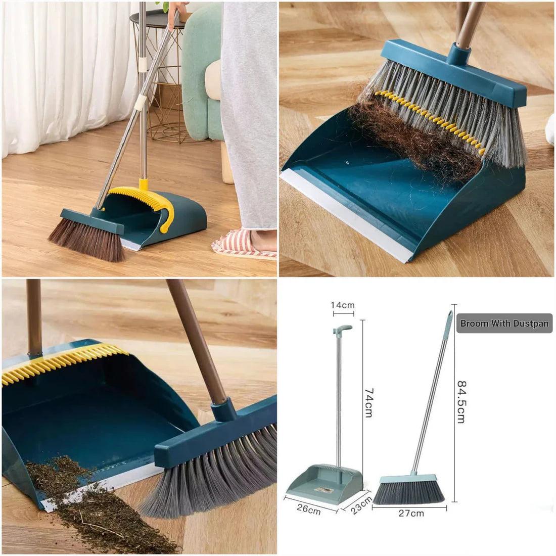 Broom And Dustpan Set Scoop Cleaning Brush.