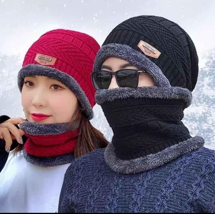 Winter Cap With Neck Mufler set.