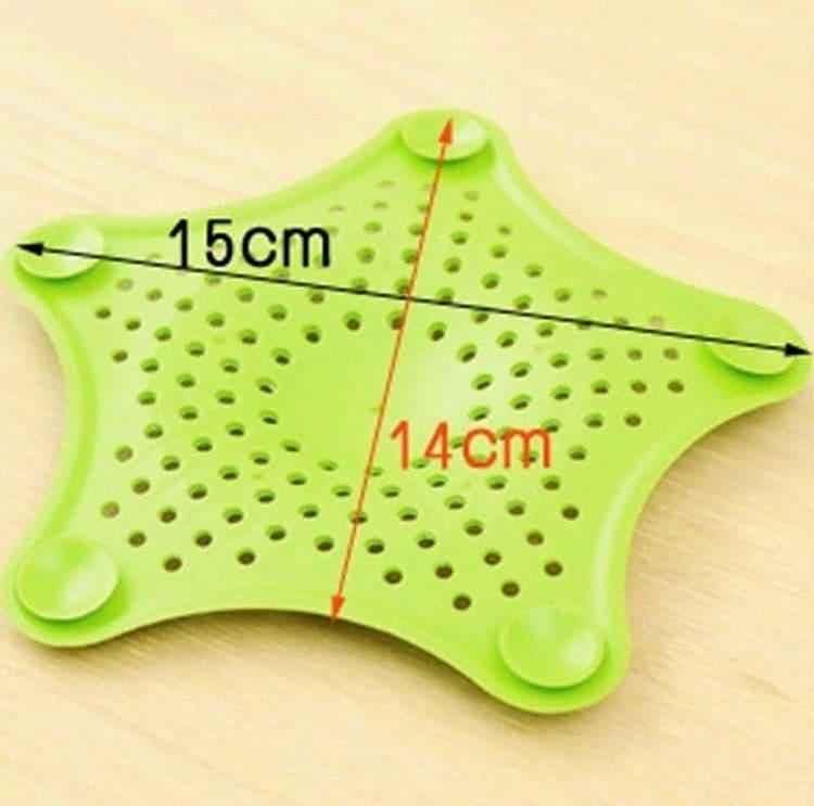 Star Design Drain Cover, Silicone Filter for Bathroom & Kitchen, Plug Stopper and Strainer