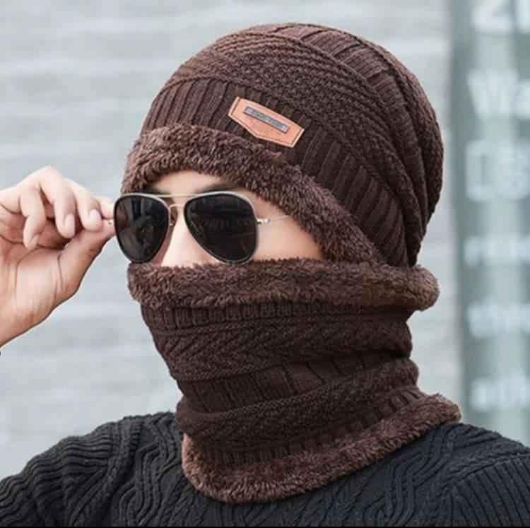 Winter Cap With Neck Mufler set.