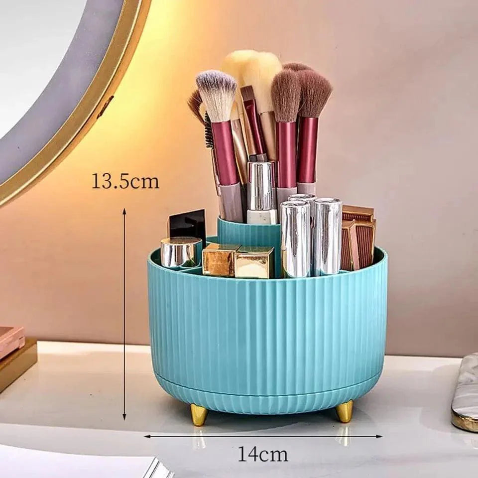 360°Rotating Desktop Makeup Brushes Organizer.
