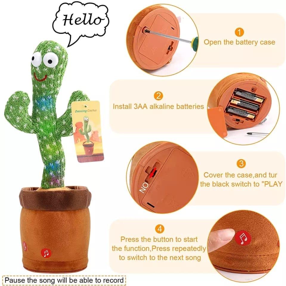 Dancing Cute Cactus and Talking Cactus Toy.
