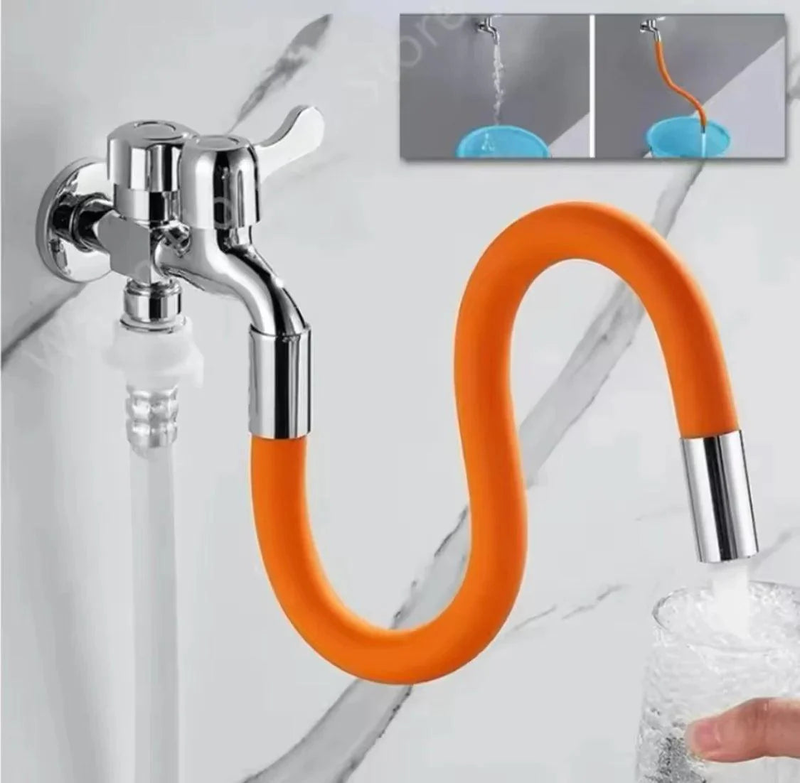 360° Rotation Faucet Extender Pipe.
