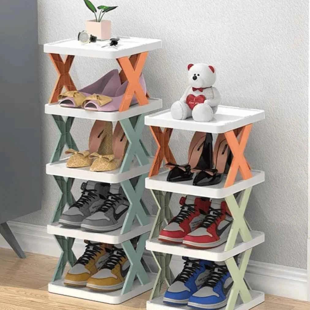 X Shaped Shoe Rack.