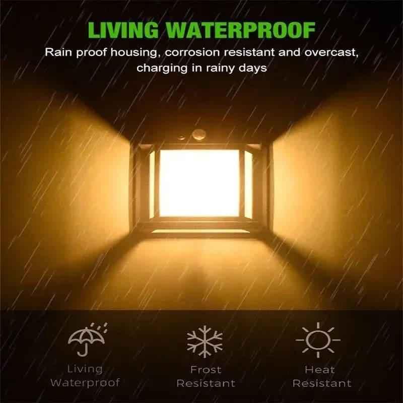 Solar Outdoor Lamp with Tungsten Filament, Waterproof Smart Induction Lantern, Wireless Dusk-to-Dawn Wall Light, Motion Sensor Porch Light for Gardens, Courtyards, and Villas, Sun-Powered Motion Detection Light.