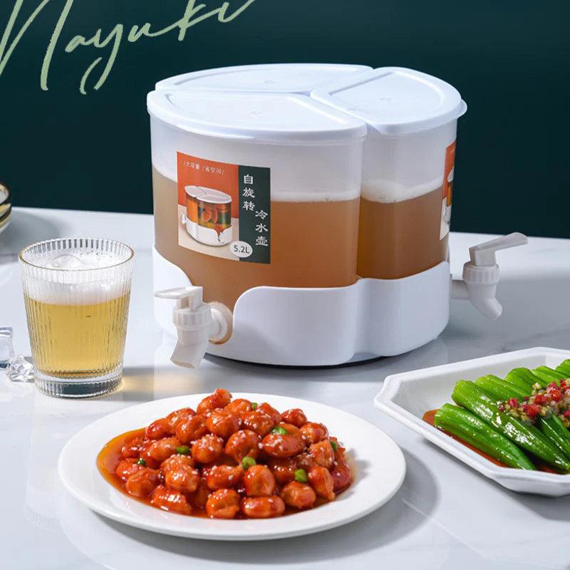 3 In 1 360° Rotating 3 Grids Water & Juice Dispenser.