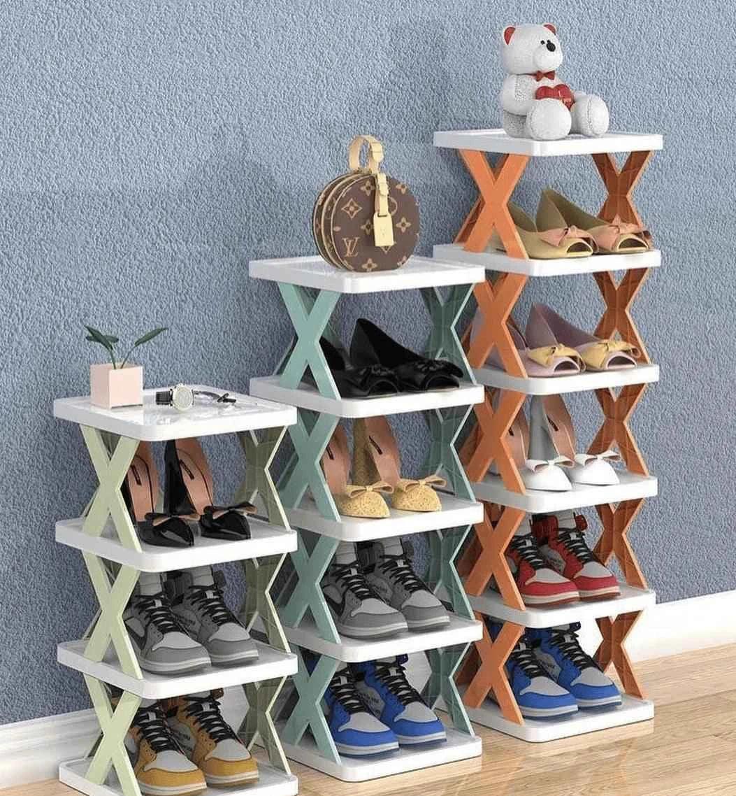 X Shaped Shoe Rack.