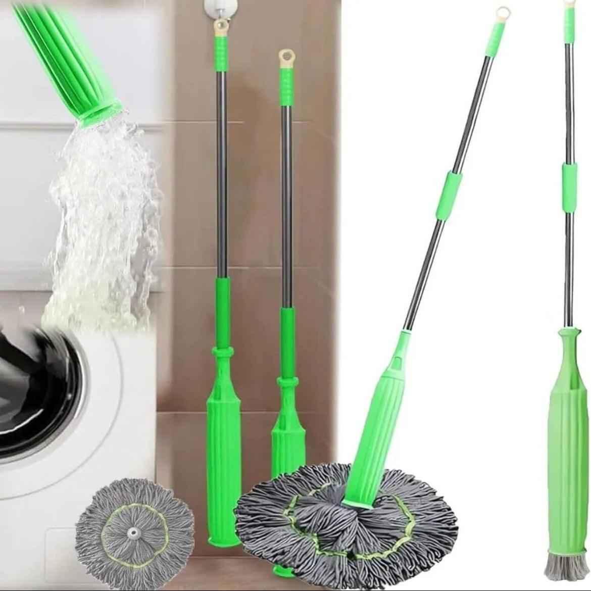 Twister Microfiber Mop Wiper, 2 In 1 Microfiber Floor Mop, Long Handle Kitchen Floor Cleaning Tool.
