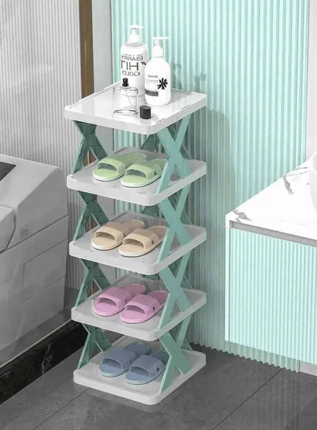 X Shaped Shoe Rack.