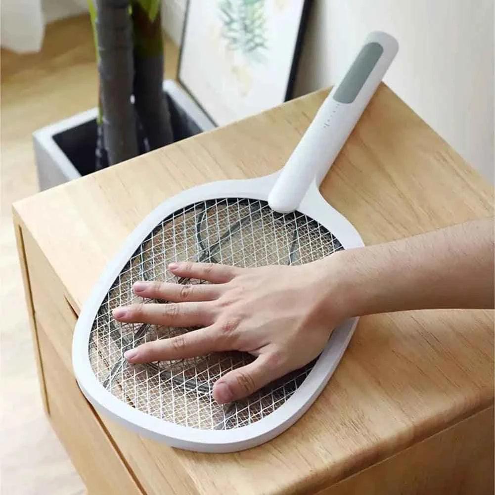 2 in 1 Electric Rechargeable Mosquito Killer Racket Lamp.