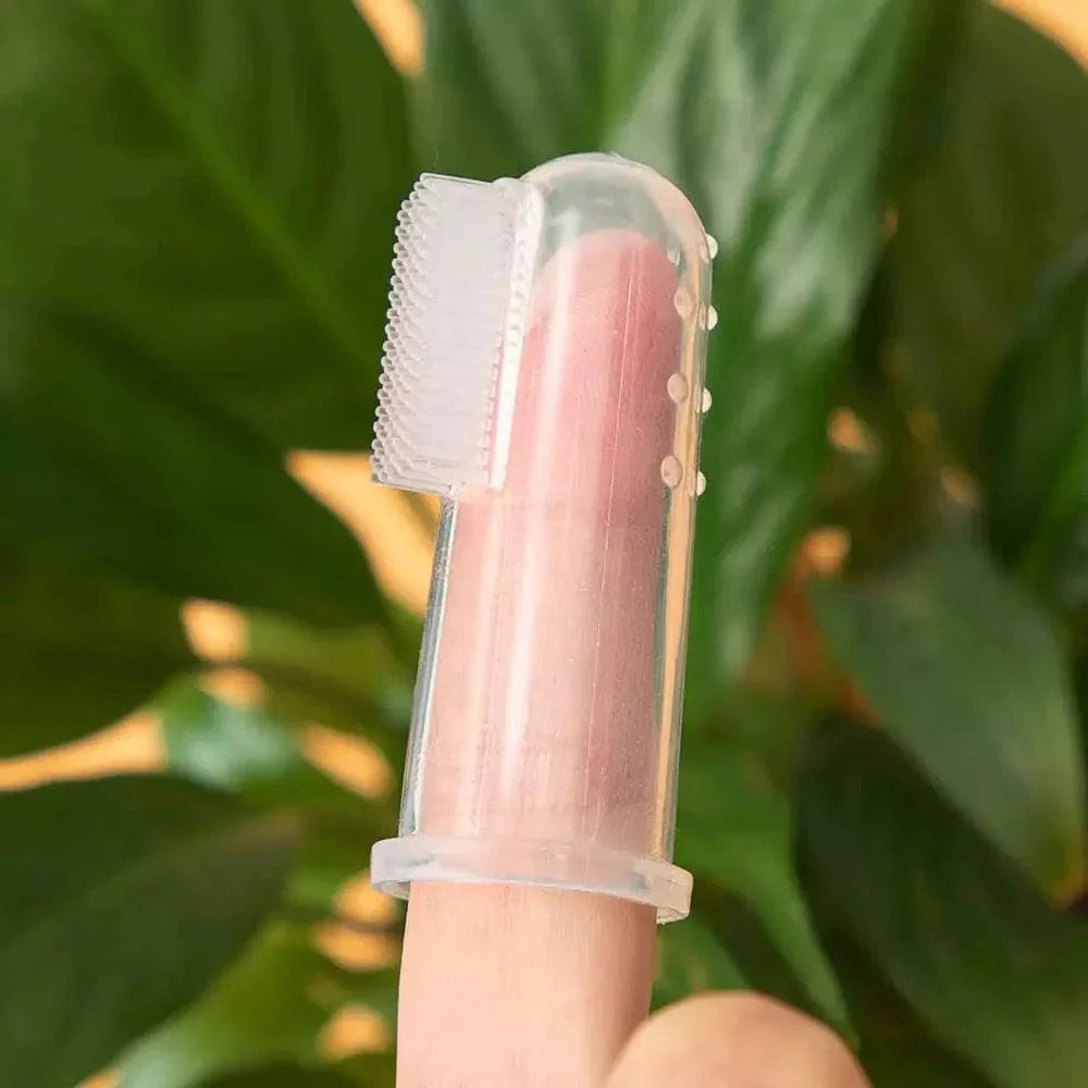 Baby Silicone Finger Toothbrush.