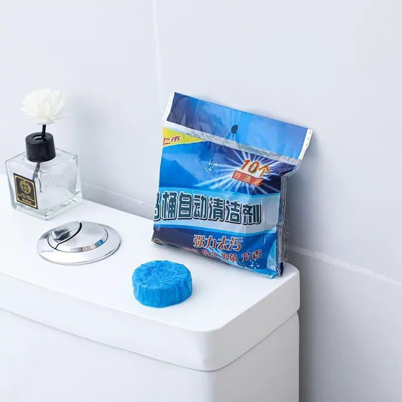 10pcs Blue Bubble Toilet Cleaner.