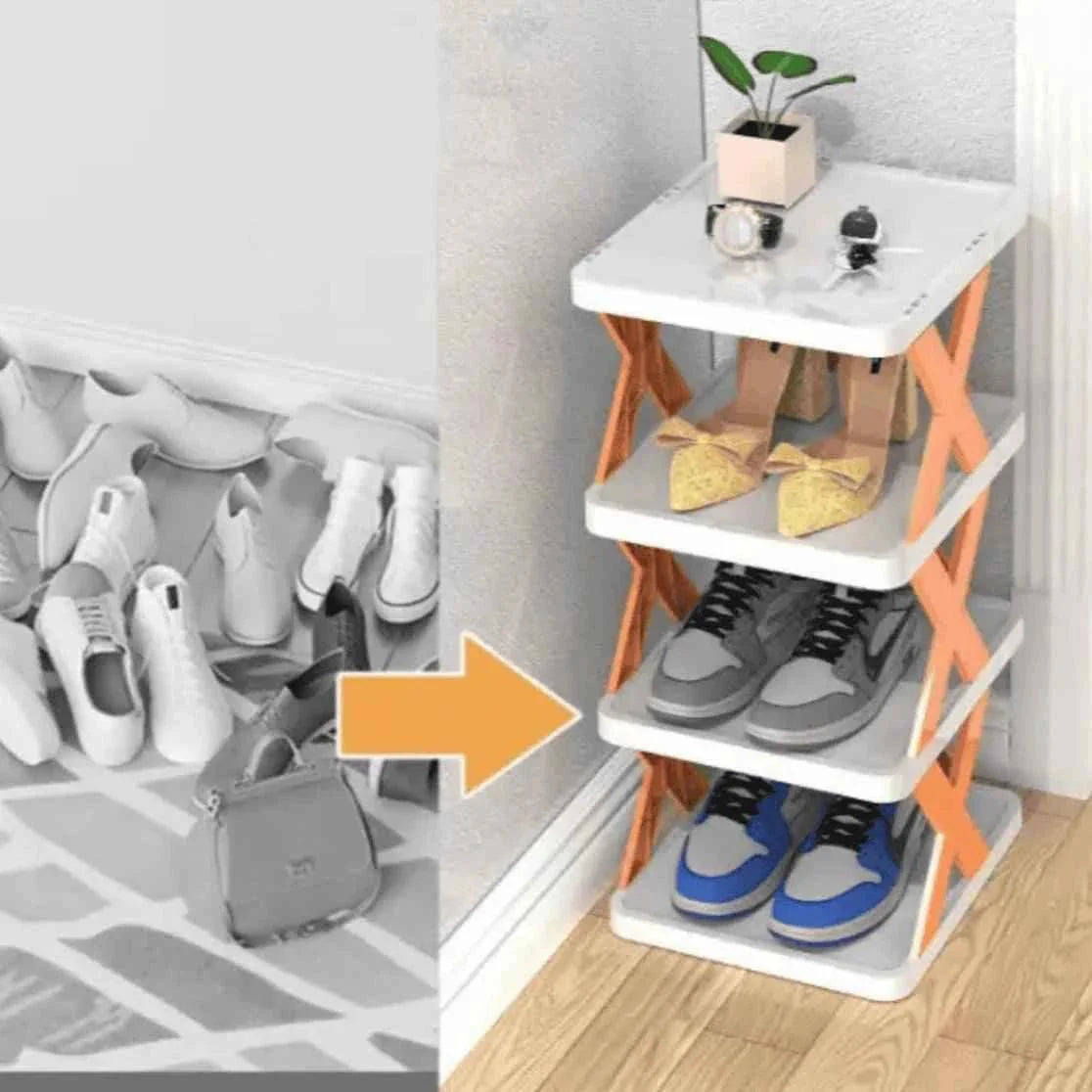 X Shaped Shoe Rack.