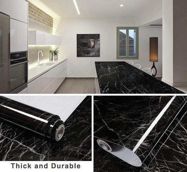 Self-Adhesive Marble-Style Wallpapers, Countertop Stickers for Kitchen Cabinets, and Furniture Decorative Marble Stickers.