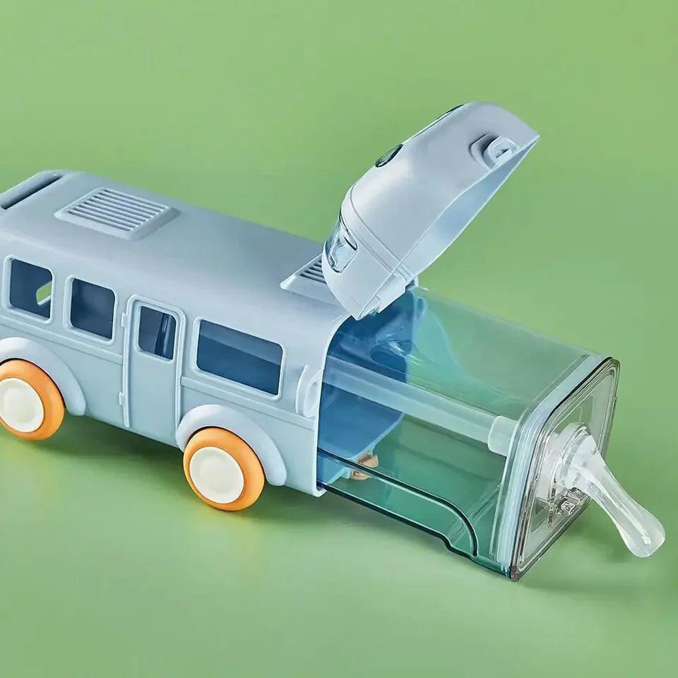 500ML Bus Shaped Water Bottle With Straw.