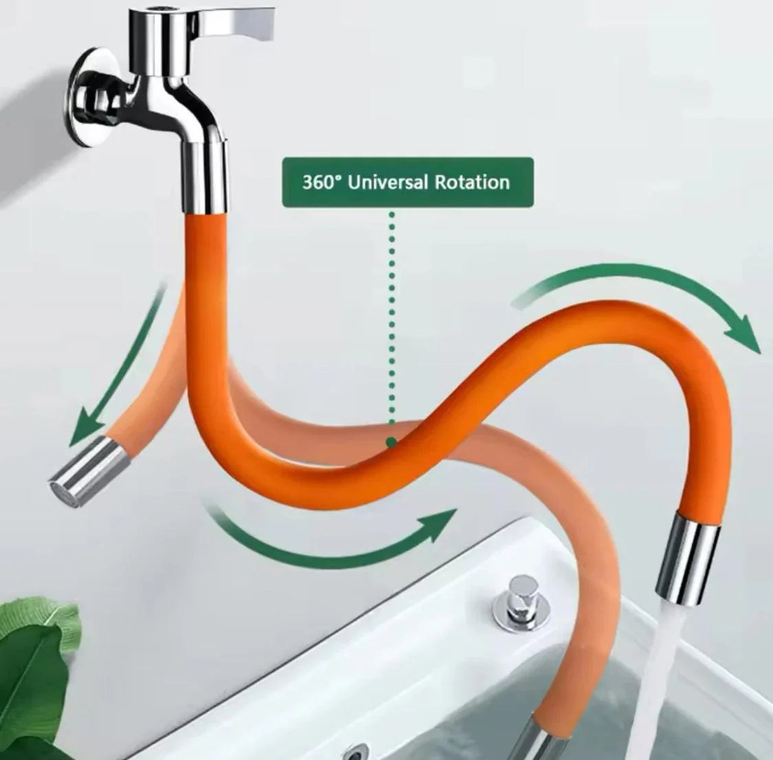 360° Rotation Faucet Extender Pipe.