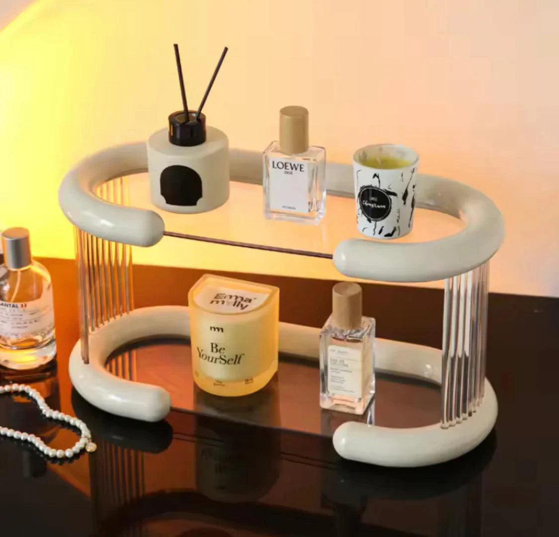 Multipurpose Storage Rack for Bathroom, Vanity, and Kitchen – Cosmetic and Organizer Shelf.
