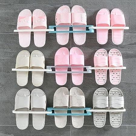 Wall Mounted Shoe & Bathroom Towel Organizer Rack.