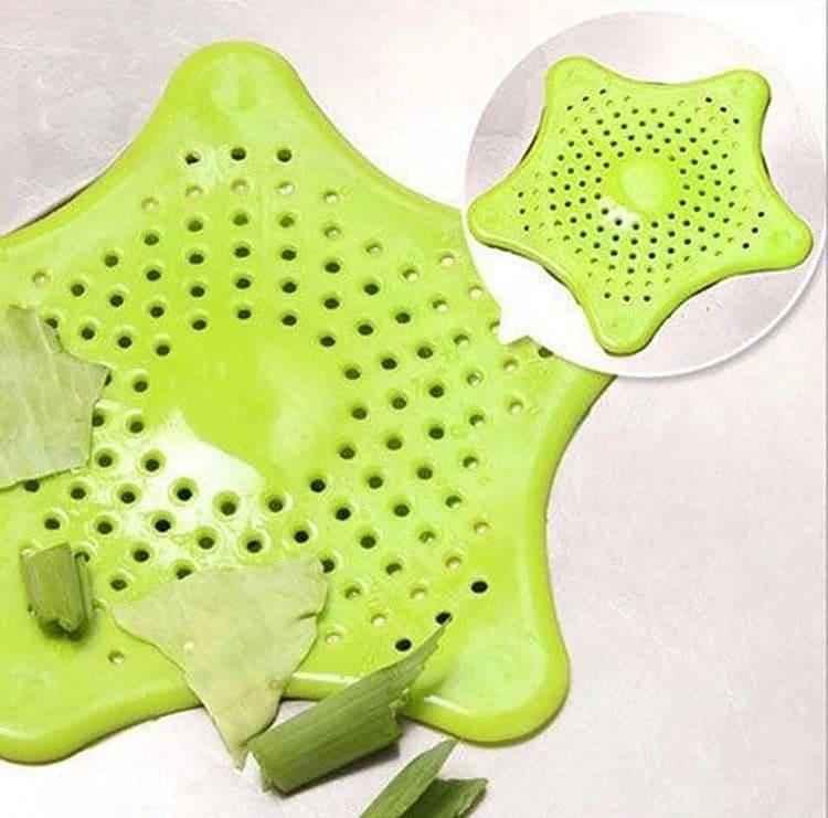 Star Design Drain Cover, Silicone Filter for Bathroom & Kitchen, Plug Stopper and Strainer