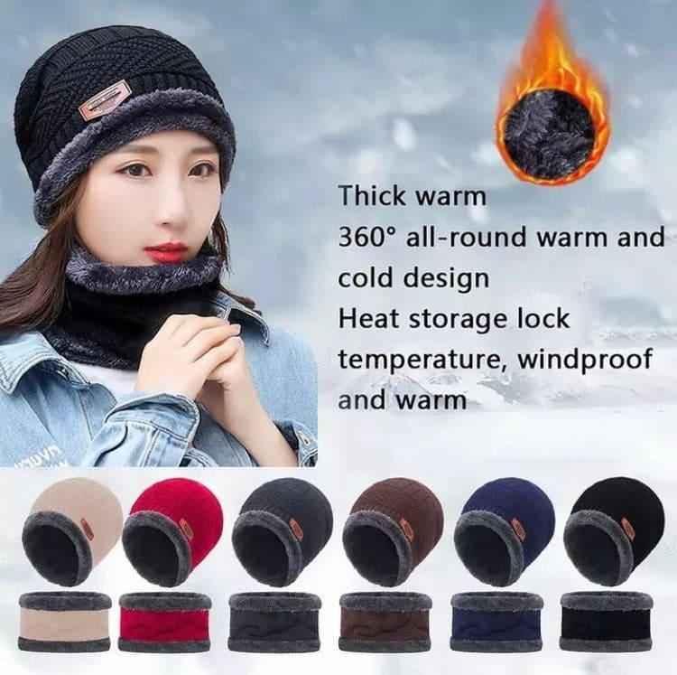 Winter Cap With Neck Mufler set.