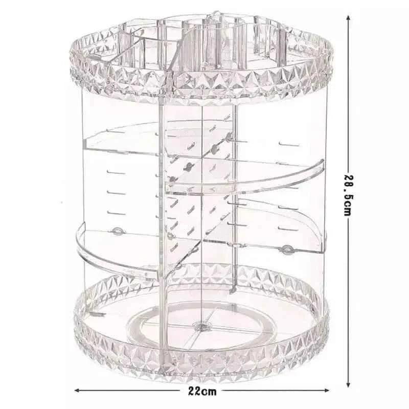 360° Rotating Large Capacity Makeup Organizer.
