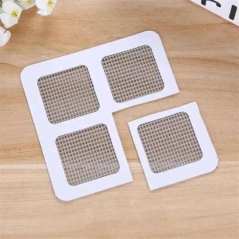 Window Net Mesh Sticker Disposable Hair Drain Catcher Mesh Anti-blocking Filter Floor Drains Sticker Shower Cover Kitchen Bathroom Sink Strainer Stopper.