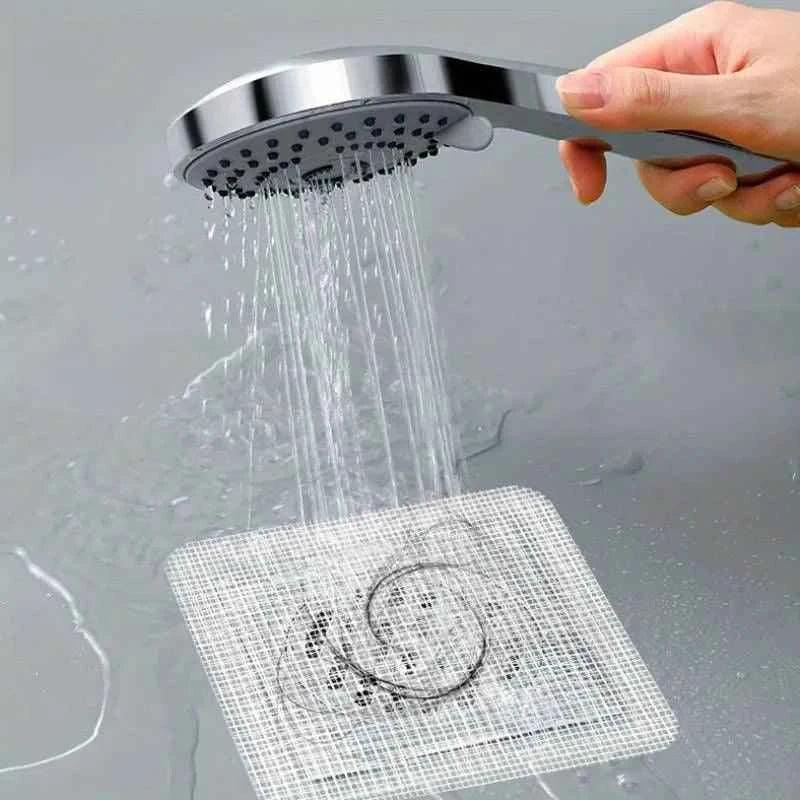 Window Net Mesh Sticker Disposable Hair Drain Catcher Mesh Anti-blocking Filter Floor Drains Sticker Shower Cover Kitchen Bathroom Sink Strainer Stopper.