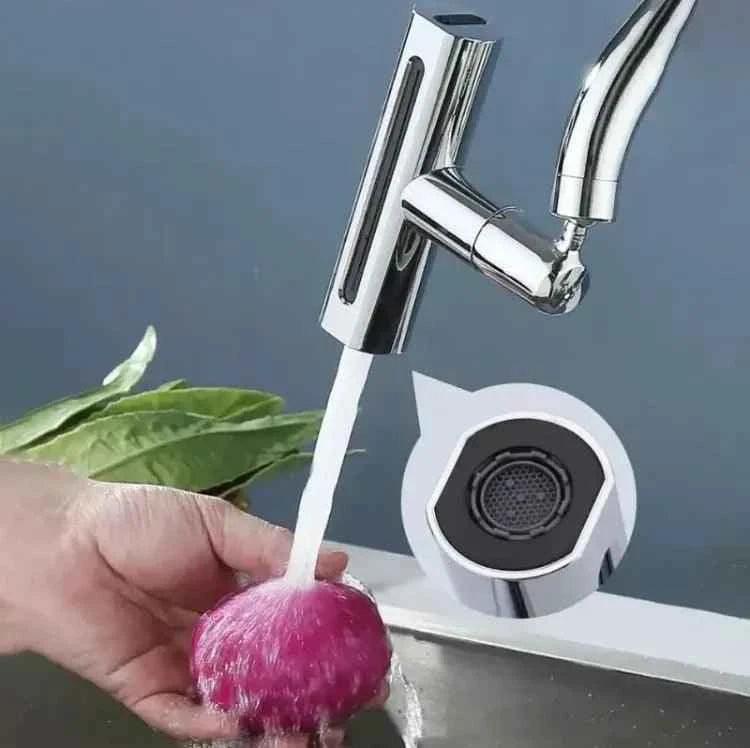 Multifunctional Kitchen Sink Waterfall Faucet Pressurized Bubbler Splash proof 4 Modes Spout Bathroom Basin Tap Extender Adapter.