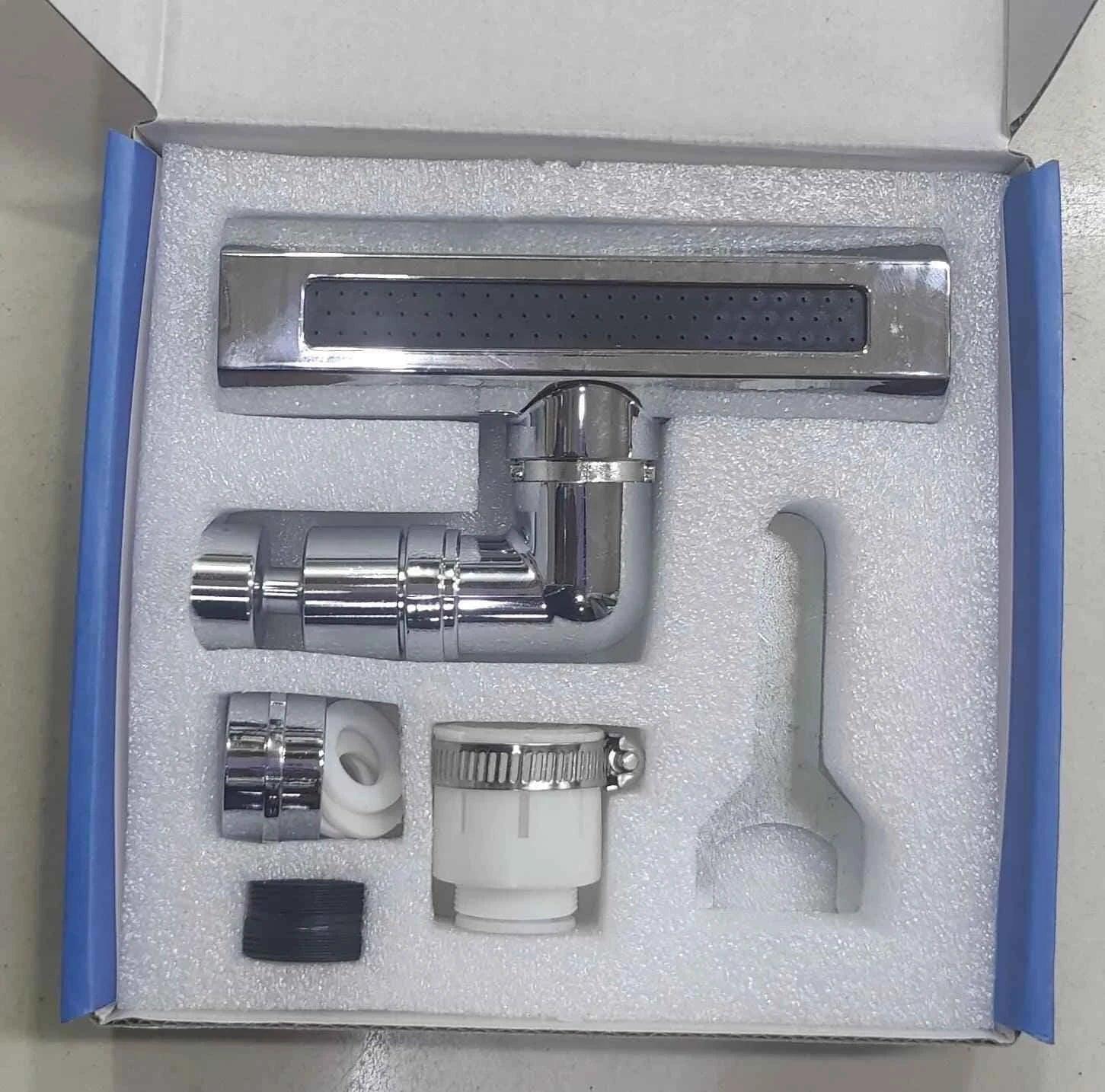 Multifunctional Kitchen Sink Waterfall Faucet Pressurized Bubbler Splash proof 4 Modes Spout Bathroom Basin Tap Extender Adapter.