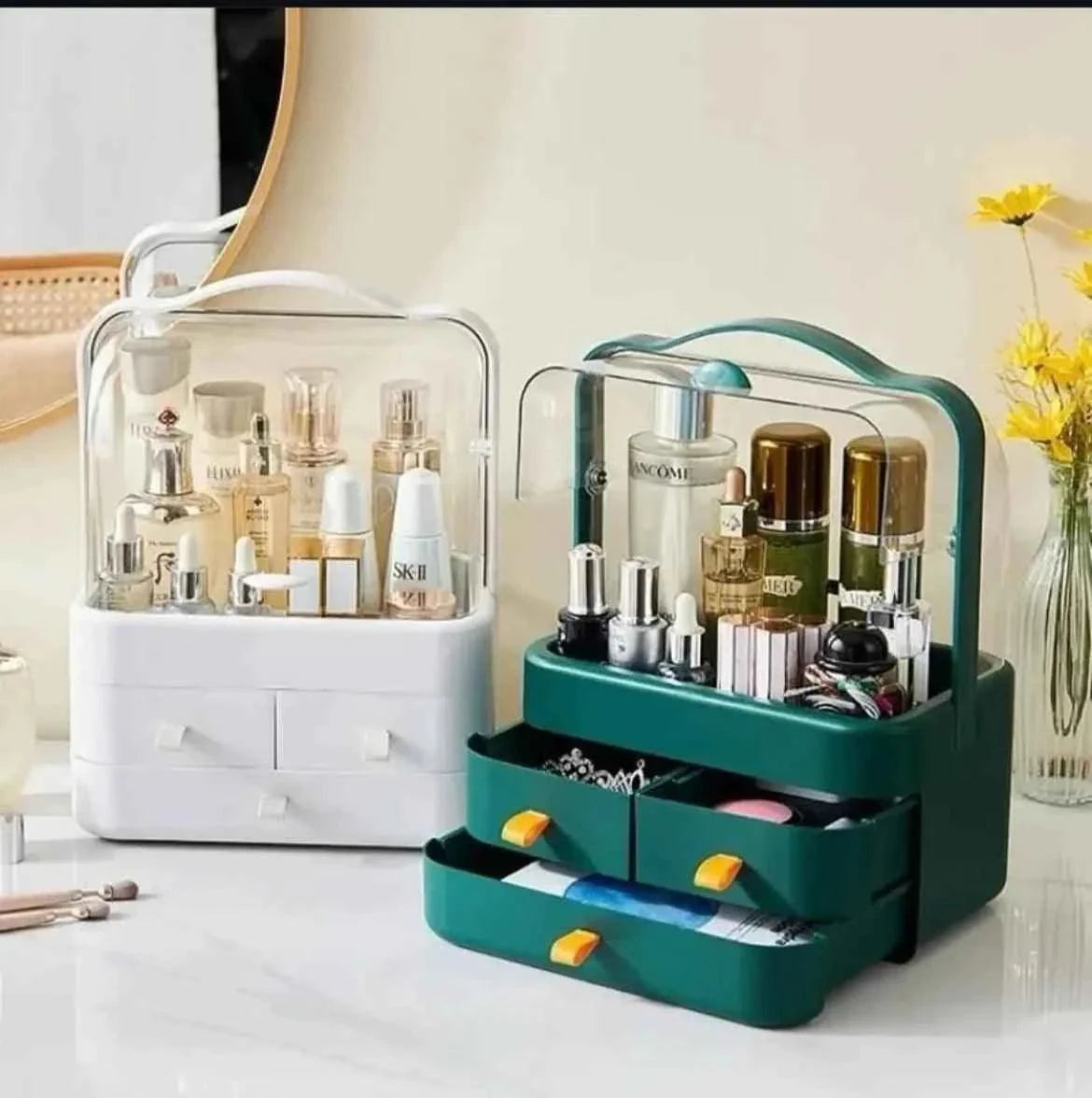 Acrylic Double Side Cosmetic Organizer