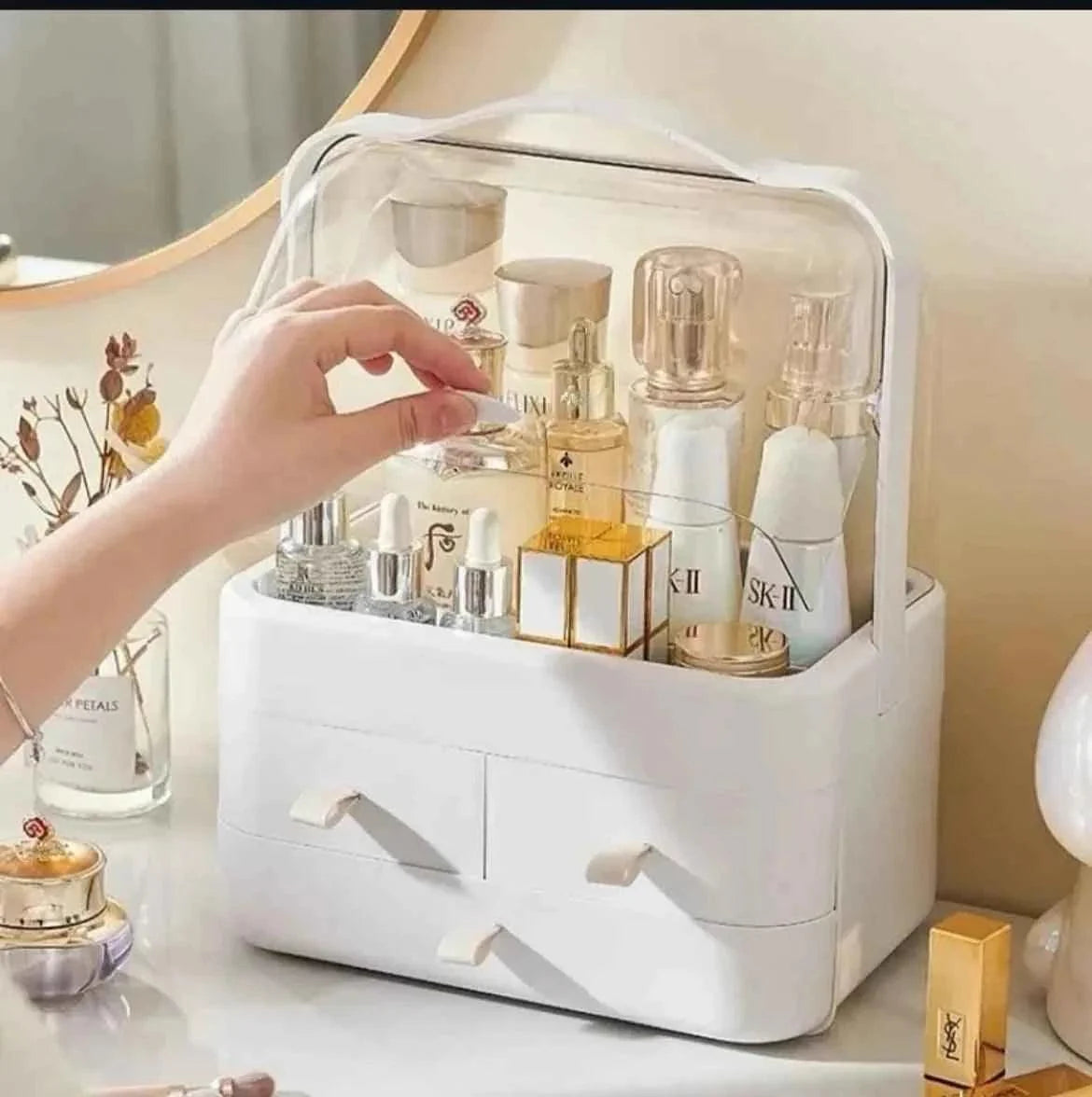 Acrylic Double Side Cosmetic Organizer