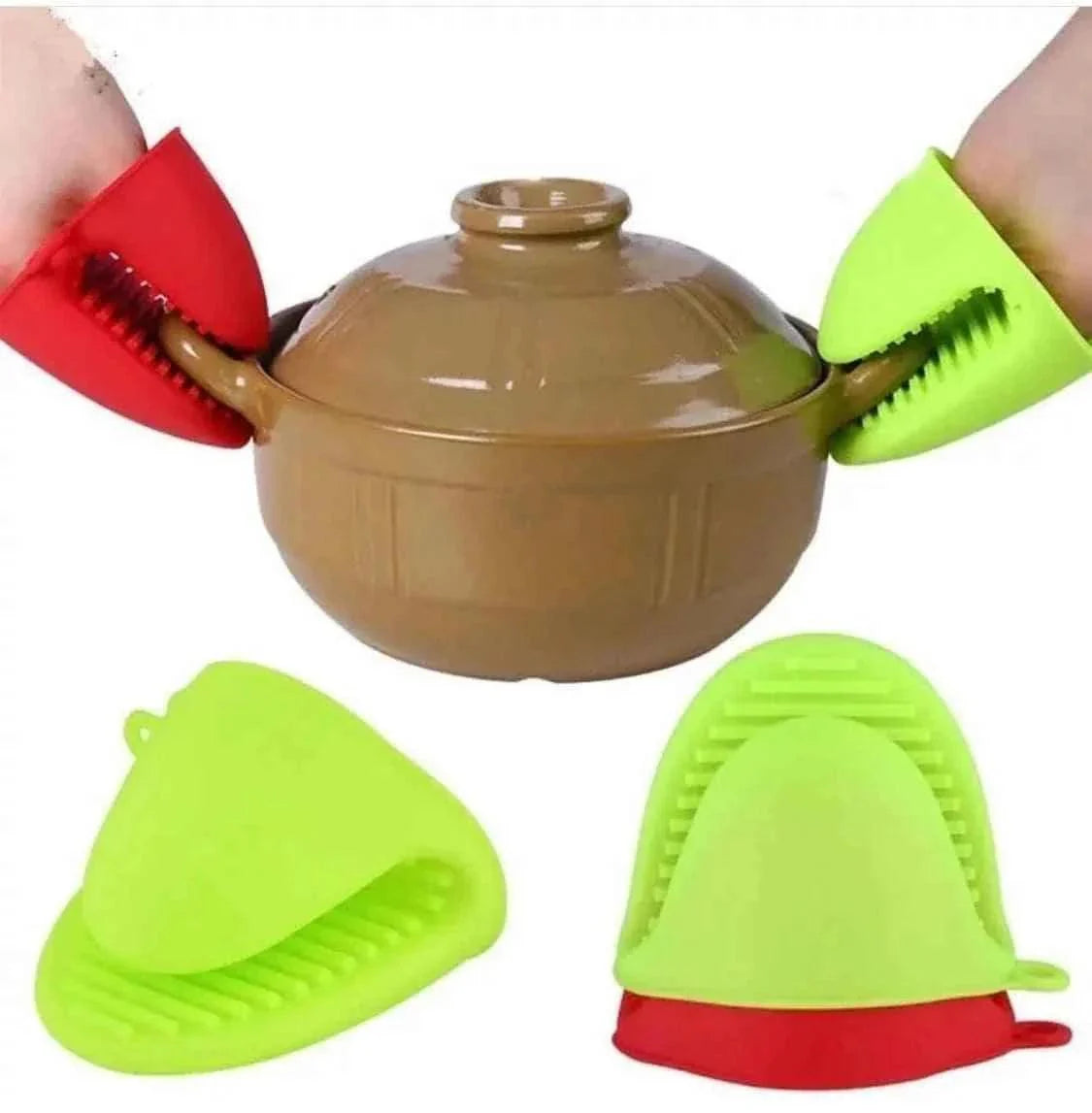 Silicone Heat Resistant Gloves Clips Non Stick.