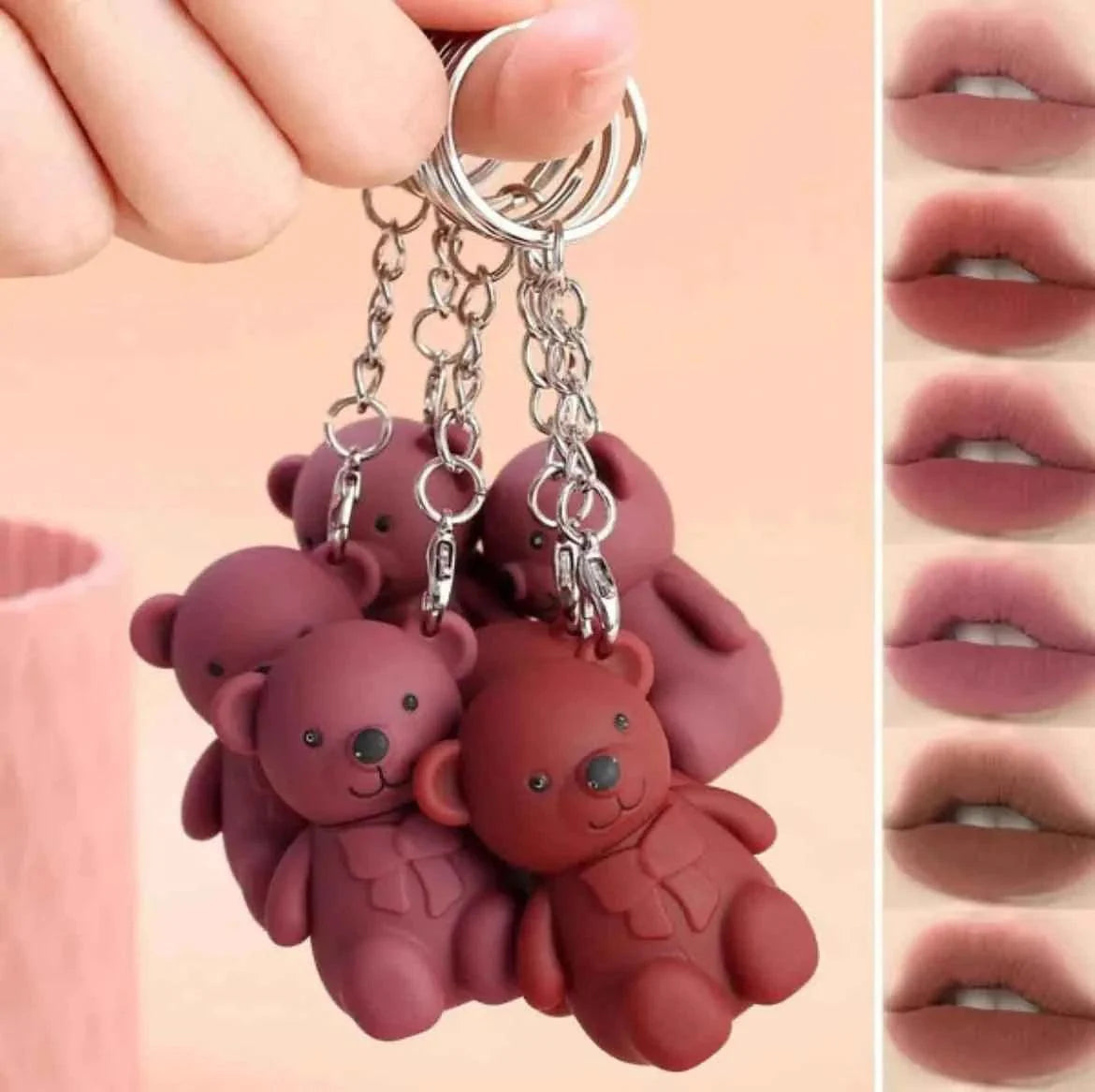 6pcs Korean Bear Lipgloss ✨💄