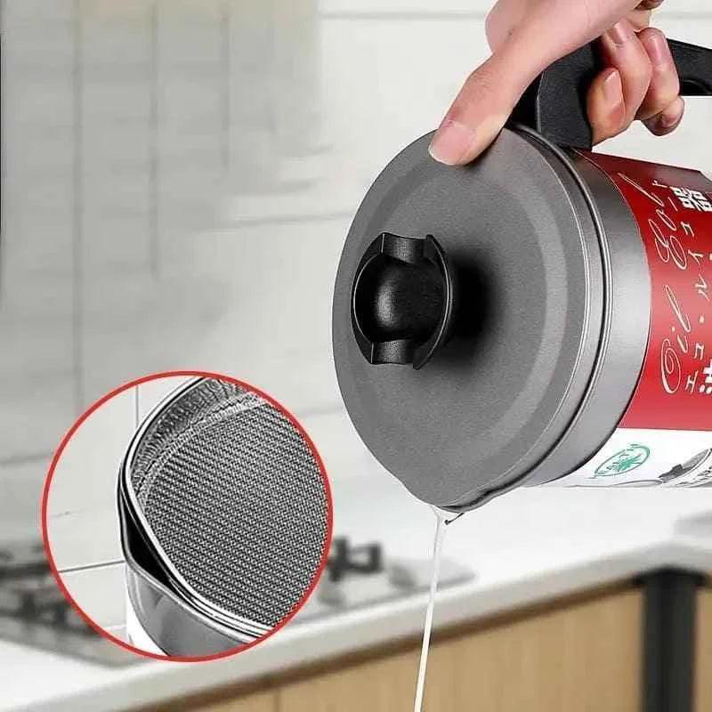 Stainless Steel Oil Filter Pot 1.4 Liter