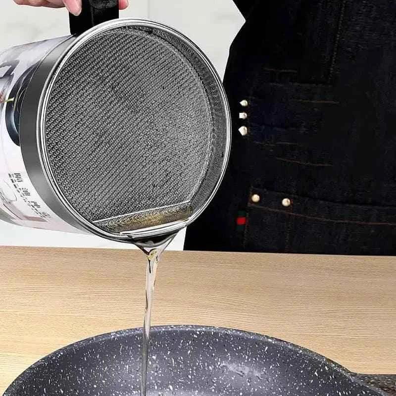 Stainless Steel Oil Filter Pot 1.4 Liter