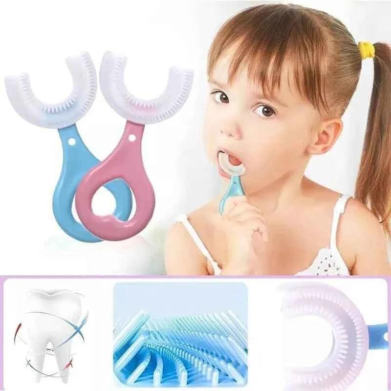 Silicon U Shape Kids Toothbrush